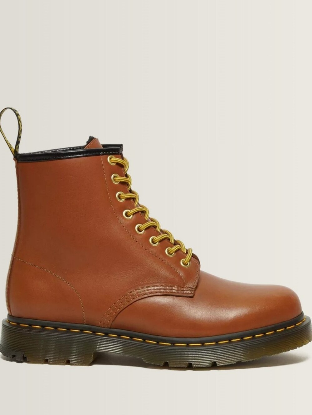 Dr. Martens 1460 Wintergrip Leather Lace Up Combat Boots Tan Mens 10 Womens 11